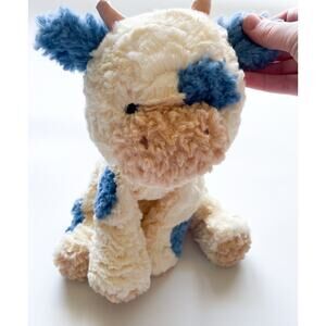 Gund Cozys Cow Plush Stuffed Animal Toy Blue Spotted 12 Inch